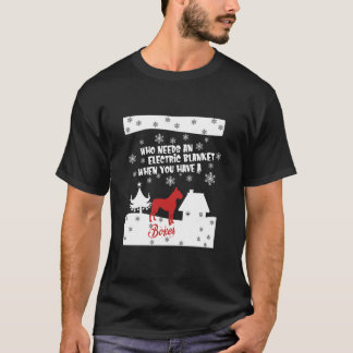 電気毛布が必要なボクサー – クリスマス Tシャツ