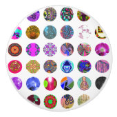 電気水玉模様 セラミックノブ (正面)