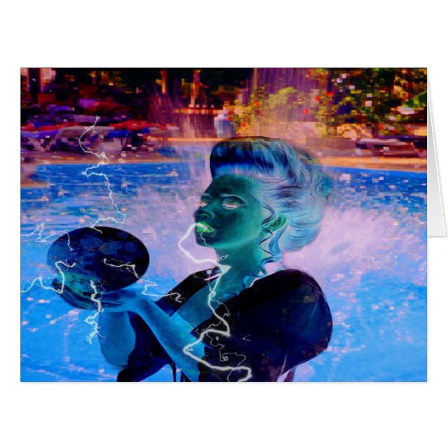 電気泳ぐ人 (正面横)