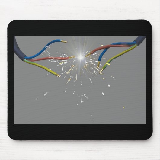 電気火花 マウスパッド (正面)