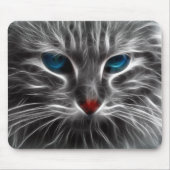 電気猫顔マウスパッド マウスパッド (正面)
