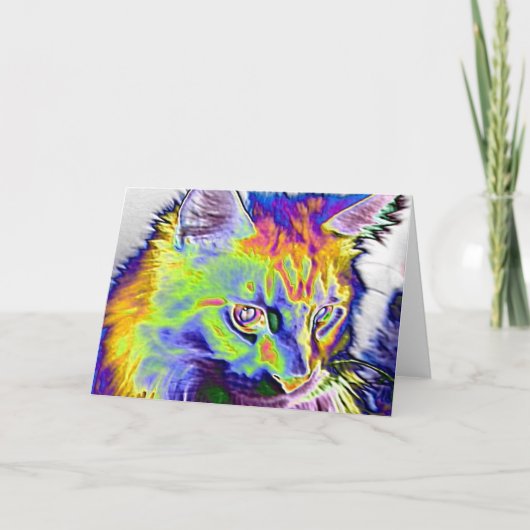 電気猫 カード (正面)