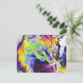 電気猫 ポストカード (スタンド正面)