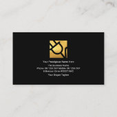 電気発光稲妻波電気技師 名刺 (裏面)