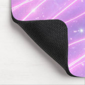 電気的なピンクのネオンの落書きAIアート マウスパッド (コーナー)
