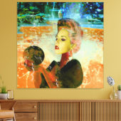 電気的サイボーグ キャンバスプリント (インサイチュ (リビング))