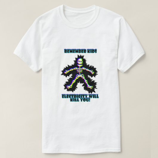 電気的安全性 Tシャツ (デザイン正面)