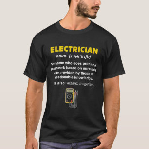 電気的定義としての電気技師 Tシャツ
