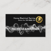 電気稲妻で名前を充電 名刺 (正面)