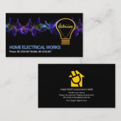 電気稲妻クリエイティブ電球 名刺 (正面/裏面)