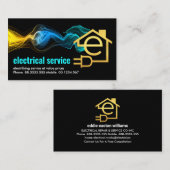 電気稲妻電力レターE 名刺 (正面/裏面)
