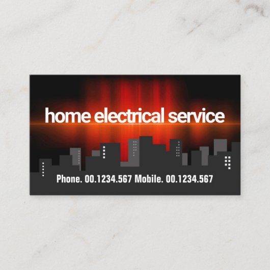 電気素晴らし脈電気技師 名刺 (正面)