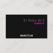 電気紫色のMixtape 名刺 (裏面)