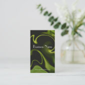 電気緑の渦巻の技術の名刺 名刺 (スタンド正面)