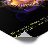 電気羊+ミルクドロップ(各種#9) ポスター (角)