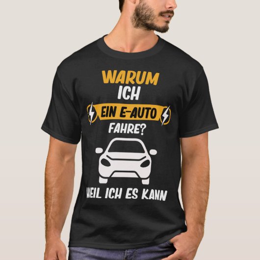 電気自動車のバッテリーE車が良いために Tシャツ (正面)