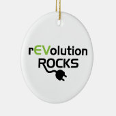 電気自動車の岩石 – EV セラミックオーナメント (右)