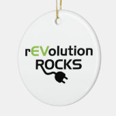 電気自動車の岩石 – EV セラミックオーナメント (左)