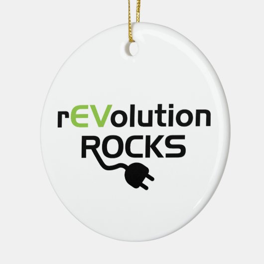 電気自動車の岩石 – EV セラミックオーナメント (左)