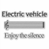 電気自動車カスタム用のビニールシール シール (正面)