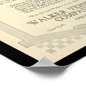 電気自動車モーターカーヴィンテージプリントトラック ポスター (角)