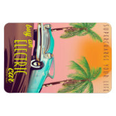 電気自動車ヴィンテージ商業 マグネット (横)