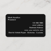 電気自動車修理サービス名刺 名刺 (裏面)