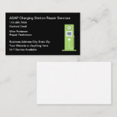 電気自動車充電ステーションの修理 名刺 (正面/裏面)