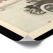 電気自動車自動車ヴィンテージプリント ポスター (角)