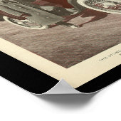 電気自動車自動車ヴィンテージプリント ポスター (角)