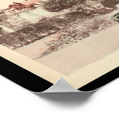 電気自動車自動車ヴィンテージプリント ポスター (角)