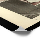 電気自動車自動車ヴィンテージプリント ポスター (角)