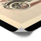 電気自動車自動車ヴィンテージプリント ポスター (角)