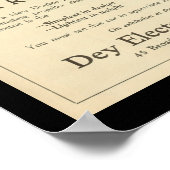 電気自動車自動車ヴィンテージ ポスター (角)