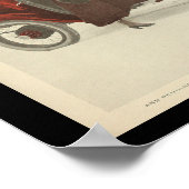 電気自動車自動車ヴィンテージ ポスター (角)