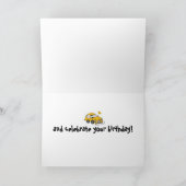 電気自動車誕生日 カード (内部)