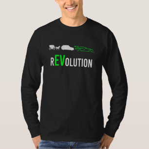 電気自動車革命電気自動車 Tシャツ