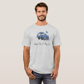 電気自動車 - どこに充電するの？ Tシャツ (正面フル)