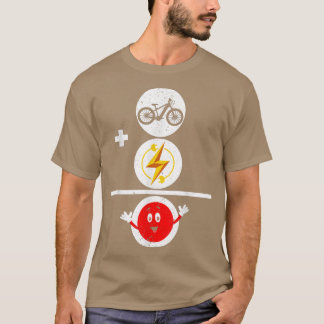 電気自転車Eバイク乗り自転車ラバーバイサイクリング Tシャツ