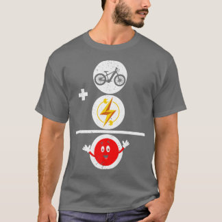 電気自転車Eバイク乗り自転車ラバーバイサイクリング Tシャツ