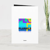 電気色ポップ・アートのハロウィングリーティングカード カード (裏面)