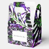 電気色ポップ・アートの熱帯パーム葉結婚ズ フェイバーボックス (オープン)