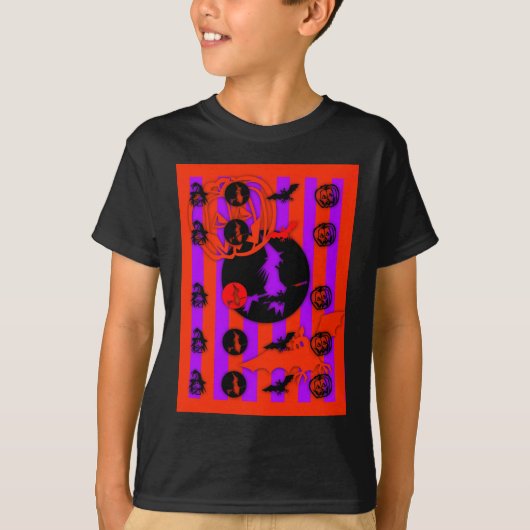 電気色 – ハロウィーン – Tシャツ (正面)