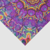 電気花の紫色の虹の万華鏡のように千変万化するパターンの芸術 薄葉紙 (詳細)