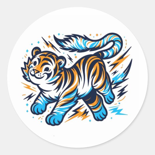 電気虎 ラウンドシール (正面)