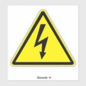 電気衝撃感電ラベル シール (シート)