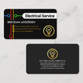 電気記号配線電球 名刺 (正面/裏面)
