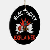 電気説明Physics Electrician Volt セラミックオーナメント (右)