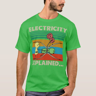 電気説明TShirt電気説明 Tシャツ