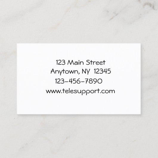 電気通信事業カード 名刺 (裏面)